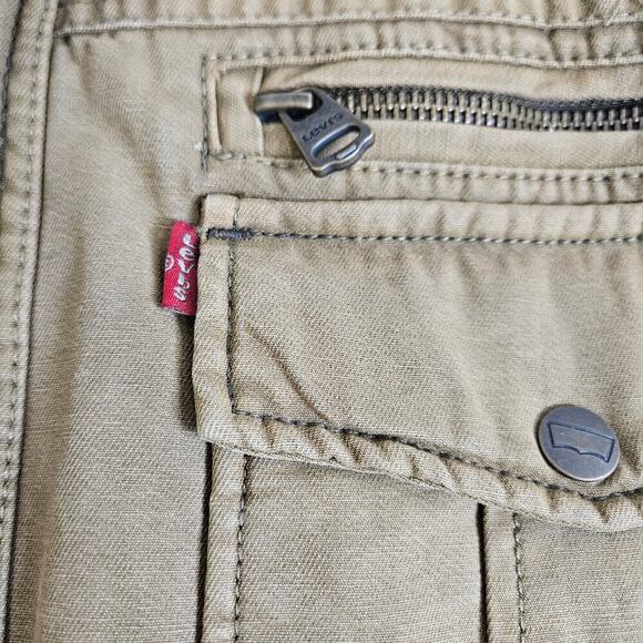 Levi's Men's XXL Canvas Zip-Up Quilt Lined Trucker Jacket Five-Pocket Vintage - Picture 5 of 10